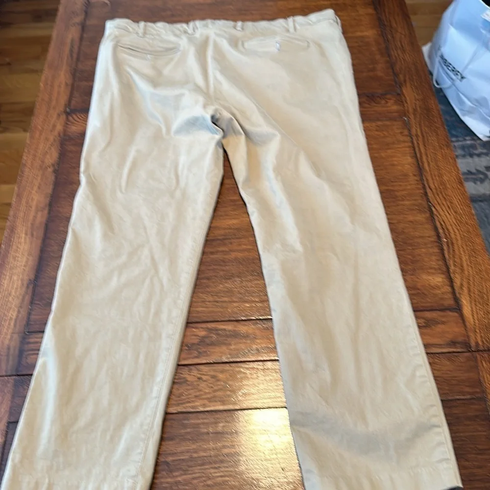 For the Fit khaki flat front stretch chinos size 42×28